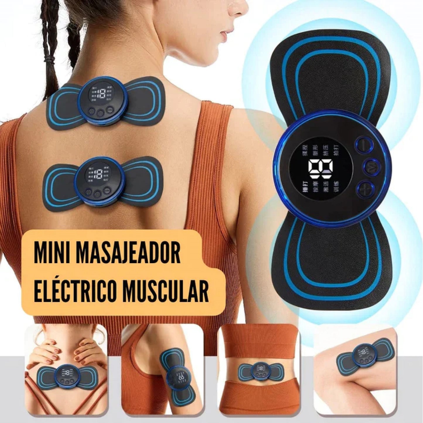 Mini  Masajeador Eléctrico Multifuncional