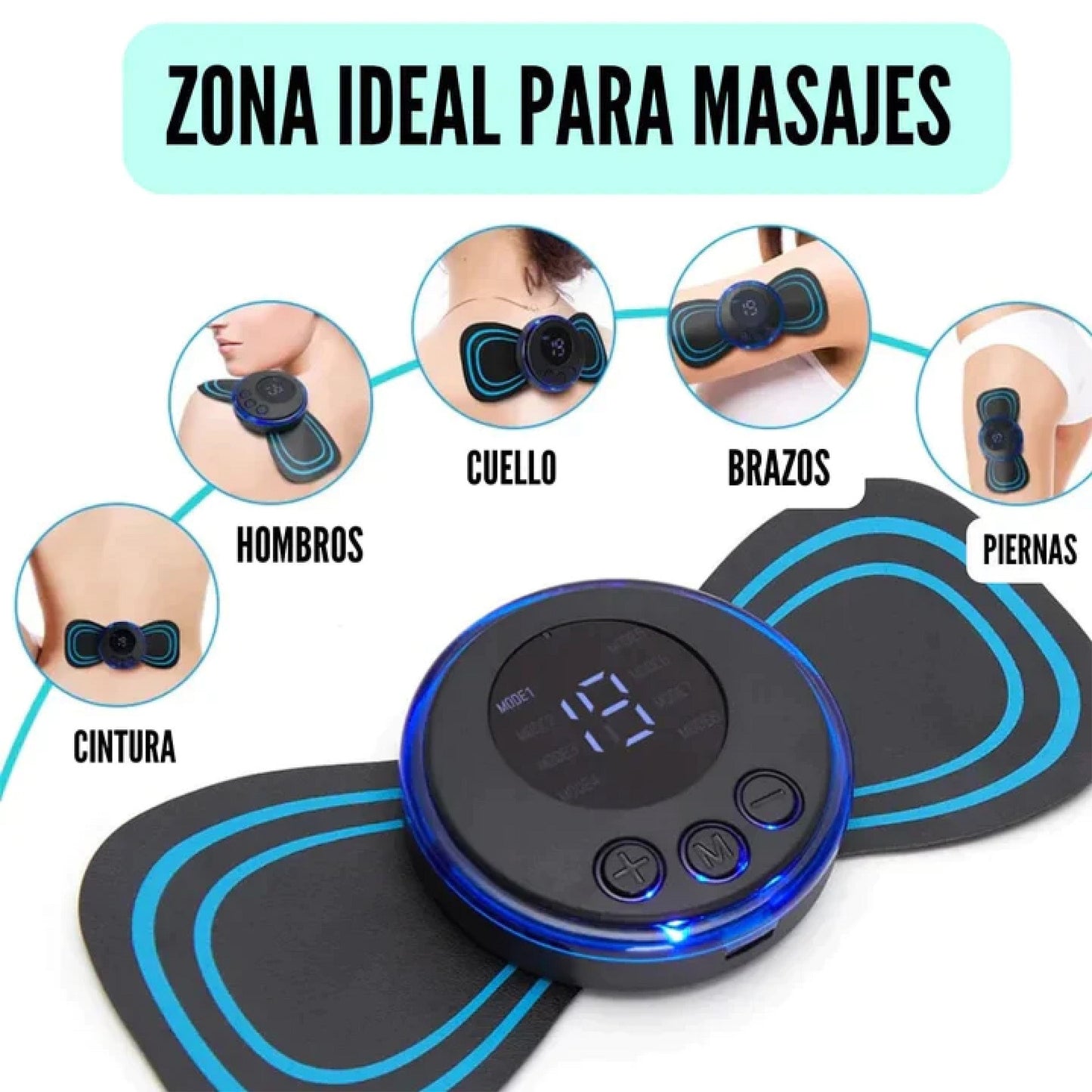 Mini  Masajeador Eléctrico Multifuncional